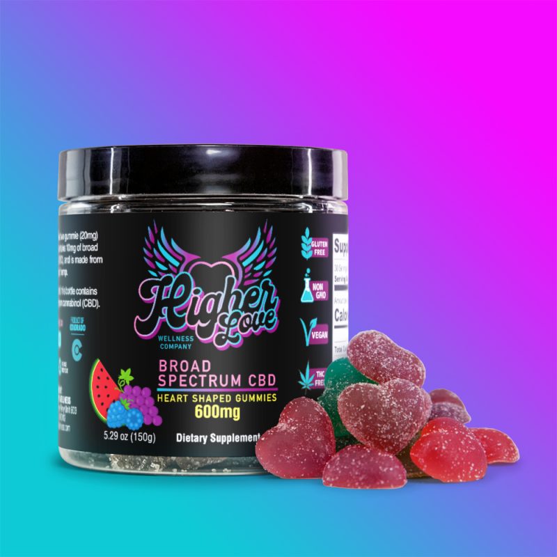 Heart Shaped Gummies 600mg Hero